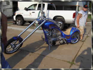 custom chopper shipping