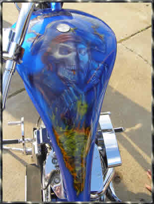 custom chopper paint