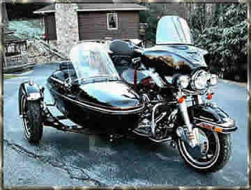 harley davidson ultra with side car